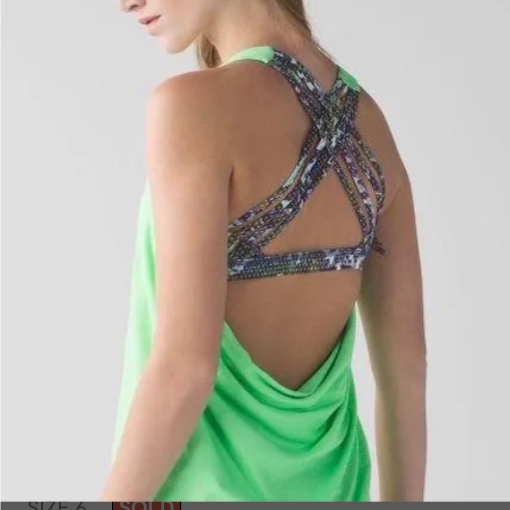 Lululemon 2-in-1 Tank Heather Pistachio Size 6